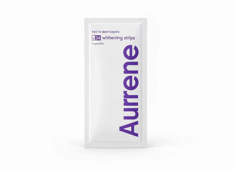 <p>V34 vs. Traditional Whitening Strips</p>